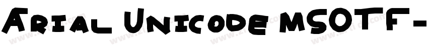 Arial Unicode MSOTF字体转换